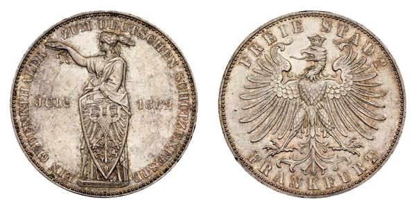 1 Thaler Freie Stadt Frankfurt Silber 