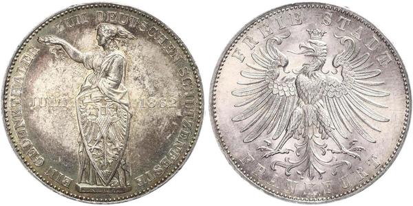 1 Thaler Freie Stadt Frankfurt Silber 