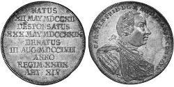 1 Thaler Fürstentum Ansbach (1398–1792) Silber Karl Wilhelm Friedrich (Brandenburg-Ansbach)(1712 – 1757)