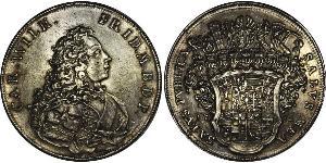 1 Thaler Fürstentum Ansbach (1398–1792) Silber Karl Wilhelm Friedrich (Brandenburg-Ansbach)(1712 – 1757)