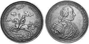 1 Thaler Fürstentum Ansbach (1398–1792) Silber Karl Wilhelm Friedrich (Brandenburg-Ansbach)(1712 – 1757)