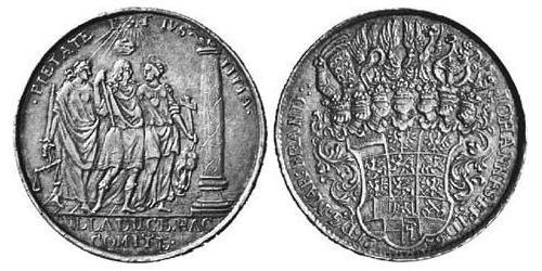 1 Thaler Fürstentum Ansbach (1398–1792) Silber Johann Friedrich (Brandenburg-Ansbach)(1654 – 1686)