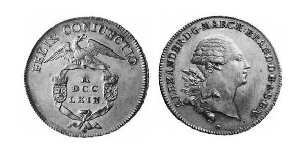1 Thaler Fürstentum Ansbach (1398–1792) Silber Karl Alexander (Brandenburg-Ansbach-Bayreuth)(1736 – 1806)