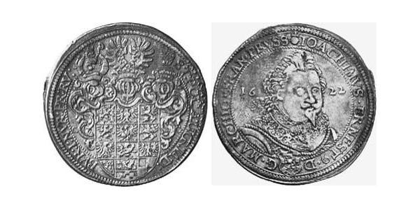 1 Thaler Fürstentum Ansbach (1398–1792) Silber Joachim Ernst (Brandenburg-Ansbach)(1583 – 1625)