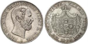 1 Thaler Fürstentum Lippe (1123 - 1918) Silber Leopold III. (Lippe)