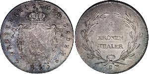 1 Thaler Grand Duchy of Baden (1806-1918) Silber 