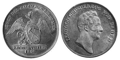 1 Thaler Grand Duchy of Baden (1806-1918) Silber 