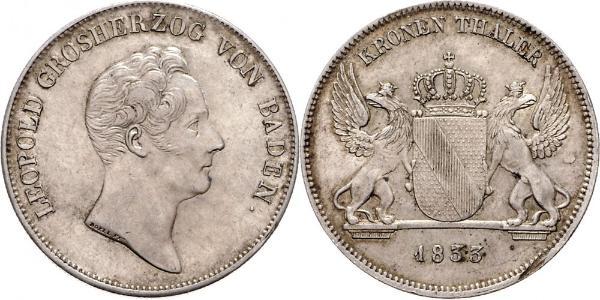 1 Thaler Grand Duchy of Baden (1806-1918) Silber Leopold (Baden)(1790 – 1852)