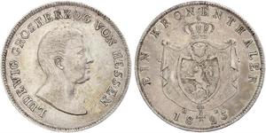 1 Thaler Großherzogtum Hessen (1806 - 1918) Silber Ludwig I. (Hessen-Darmstadt)