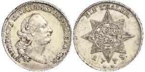 1 Thaler Großherzogtum Hessen (1806 - 1918) Silber 