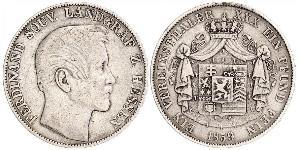1 Thaler Großherzogtum Hessen (1806 - 1918) Silber Ferdinand (Hessen-Homburg)