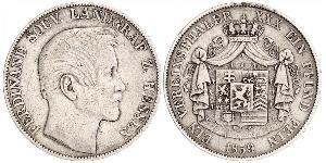 1 Thaler Großherzogtum Hessen (1806 - 1918) Silber Ferdinand (Hessen-Homburg)