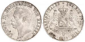 1 Thaler Großherzogtum Hessen (1806 - 1918) Silber Ludwig III. (Hessen-Darmstadt)