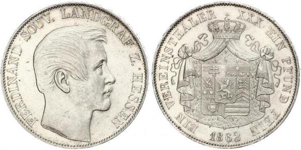 1 Thaler Großherzogtum Hessen (1806 - 1918) Silber Ferdinand (Hessen-Homburg)