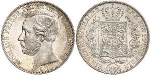 1 Thaler Großherzogtum Oldenburg (1814 - 1918) Silber Peter II. (Oldenburg) (1827 - 1900)