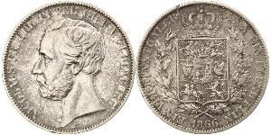 1 Thaler Großherzogtum Oldenburg (1814 - 1918) Silber Peter II. (Oldenburg) (1827 - 1900)