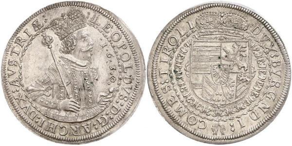 1 Thaler Habsburgermonarchie (1526-1804) Silber Leopold V. , Österreich-Tirol (1586 – 1632)