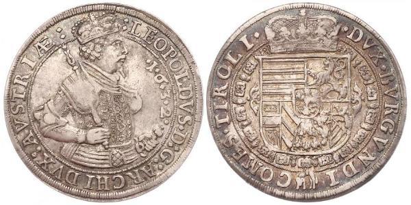 1 Thaler Habsburgermonarchie (1526-1804) Silber Leopold V. , Österreich-Tirol (1586 – 1632)