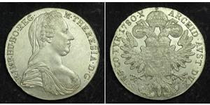 1 Thaler Habsburgermonarchie (1526-1804) / Österreich Silber Maria Theresa of Austria (1717 - 1780)