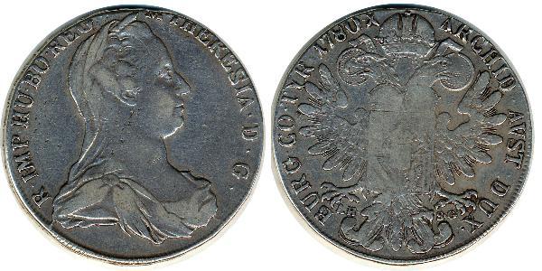 1 Thaler Habsburgermonarchie (1526-1804) / Österreich Silber Maria Theresa of Austria (1717 - 1780)