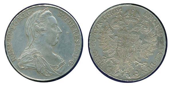 1 Thaler Habsburgermonarchie (1526-1804) / Österreich Silber Maria Theresa of Austria (1717 - 1780)