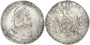 1 Thaler Heiliges Römisches Reich (962-1806) Silber Ferdinand III, Holy Roman Emperor (1608-1657)