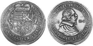 1 Thaler Heiliges Römisches Reich (962-1806) Silber Leopold V. , Österreich-Tirol (1586 – 1632)