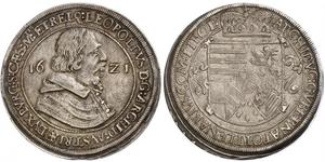1 Thaler Heiliges Römisches Reich (962-1806) Silber Leopold V. , Österreich-Tirol (1586 – 1632)