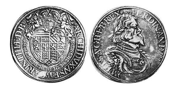 1 Thaler Heiliges Römisches Reich (962-1806) Silber Ferdinand III, Holy Roman Emperor (1608-1657)