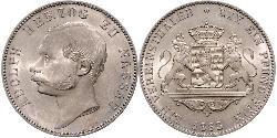 1 Thaler Herzogtum Nassau (1806 - 1866) Silber Adolph (Luxemburg)