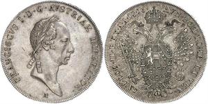 1 Thaler Kaisertum Österreich (1804-1867) Silber Francis II, Holy Roman Emperor (1768 - 1835)