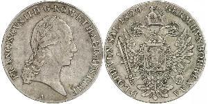 1 Thaler Kaisertum Österreich (1804-1867) Silber Francis II, Holy Roman Emperor (1768 - 1835)