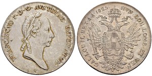 1 Thaler Kaisertum Österreich (1804-1867) Silber Francis II, Holy Roman Emperor (1768 - 1835)