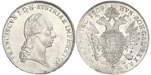 1 Thaler Kaisertum Österreich (1804-1867) Silber Francis II, Holy Roman Emperor (1768 - 1835)