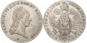 1 Thaler Kaisertum Österreich (1804-1867) Silber Francis II, Holy Roman Emperor (1768 - 1835)