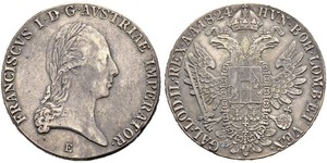 1 Thaler Kaisertum Österreich (1804-1867) Silber Francis II, Holy Roman Emperor (1768 - 1835)