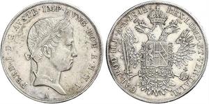 1 Thaler Kaisertum Österreich (1804-1867) Silber Ferdinand I of Austria (1793 - 1875)