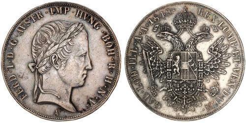 1 Thaler Kaisertum Österreich (1804-1867) Silber Ferdinand I of Austria (1793 - 1875)