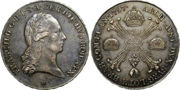 1 Thaler Kaisertum Österreich (1804-1867) Silber Francis II, Holy Roman Emperor (1768 - 1835)