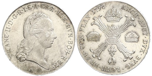 1 Thaler Kaisertum Österreich (1804-1867) Silber Francis II, Holy Roman Emperor (1768 - 1835)