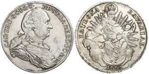 1 Thaler Kurfürstentum Bayern (1623 - 1806) Silber Karl Theodor (Pfalz und Bayern) (1724 - 1799)
