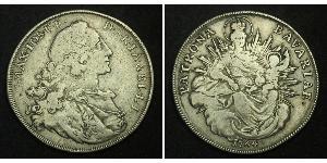 1 Thaler Kurfürstentum Bayern (1623 - 1806) Silber Maximilian III. Joseph (Bayern)(1727 – 1777)