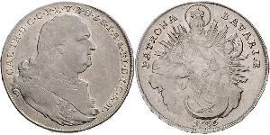 1 Thaler Kurfürstentum Bayern (1623 - 1806) Silber Karl Theodor (Pfalz und Bayern) (1724 - 1799)