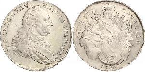 1 Thaler Kurfürstentum Bayern (1623 - 1806) Silber Karl Theodor (Pfalz und Bayern) (1724 - 1799)