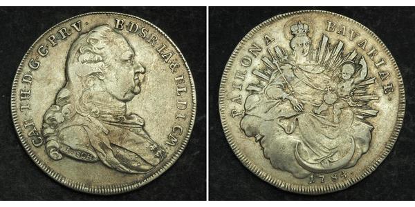 1 Thaler Kurfürstentum Bayern (1623 - 1806) Silber Karl Theodor (Pfalz und Bayern) (1724 - 1799)