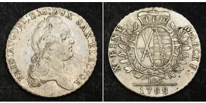 1 Thaler Kurfürstentum Sachsen (1356 - 1806) Silber August II. (Polen) (1670 - 1733)