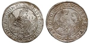 1 Thaler Kurfürstentum Sachsen (1356 - 1806) Silber Christian II. (Sachsen)