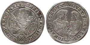 1 Thaler Kurfürstentum Sachsen (1356 - 1806) Silber Christian II. (Sachsen)