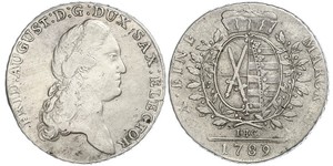 1 Thaler Kurfürstentum Sachsen (1356 - 1806) Silber August II. (Polen) (1670 - 1733)