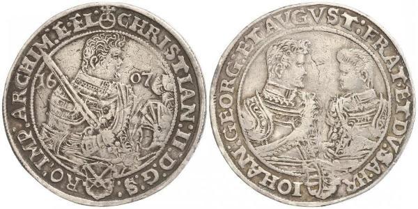 1 Thaler Kurfürstentum Sachsen (1356 - 1806) Silber Christian II. (Sachsen)
